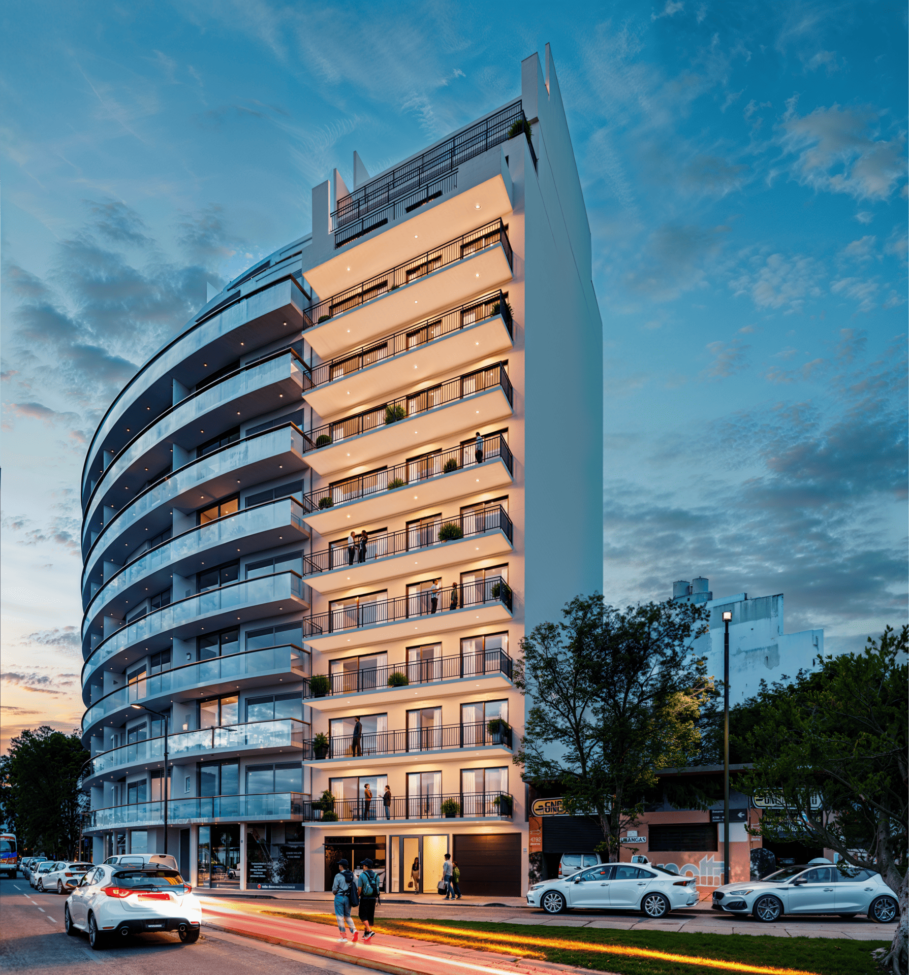 2.074 Besares Exterior Nocturna
